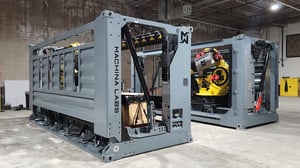 Machina Labs RoboCraftsman Transforms into two ISO Shipping Containers